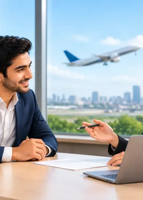 Business visa process at Glorious Abroad Consultants helping professionals and entrepreneurs prepare visa applications for international travel